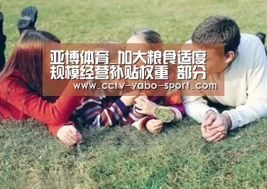 亚博体育_加大粮食适度规模经营补贴权重 部分地区补贴不到位(图2) 亚博